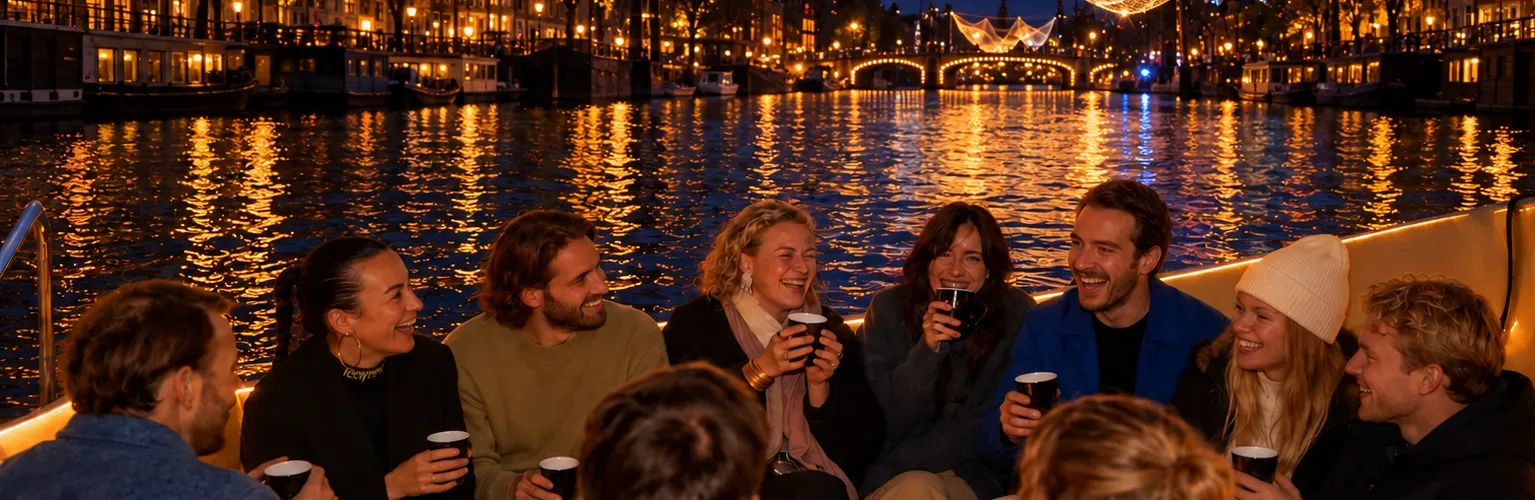 Smidtje Canal Cruises Amsterdam - Amsterdam Light Festival Open Boot Rondvaart 🌟 hero