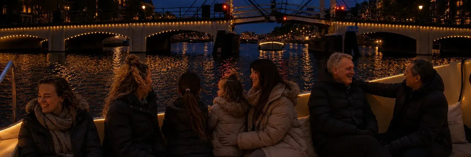 Smidtje Canal Cruises Amsterdam - Amsterdam Light Festival Grachtenfahrt in einem Offenen Boot🌟 hero