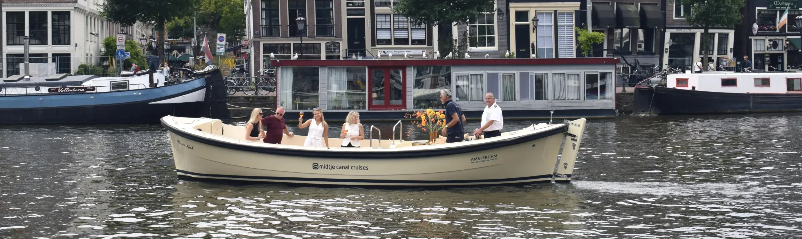 Smidtje Canal Cruises Amsterdam - Offene Sloep-Rundfahrt durch Amsterdam hero
