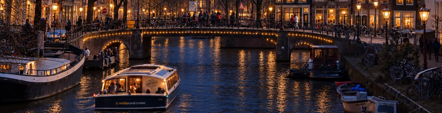 Smidtje Canal Cruises Amsterdam - Winter Lights Avondrondvaart hero