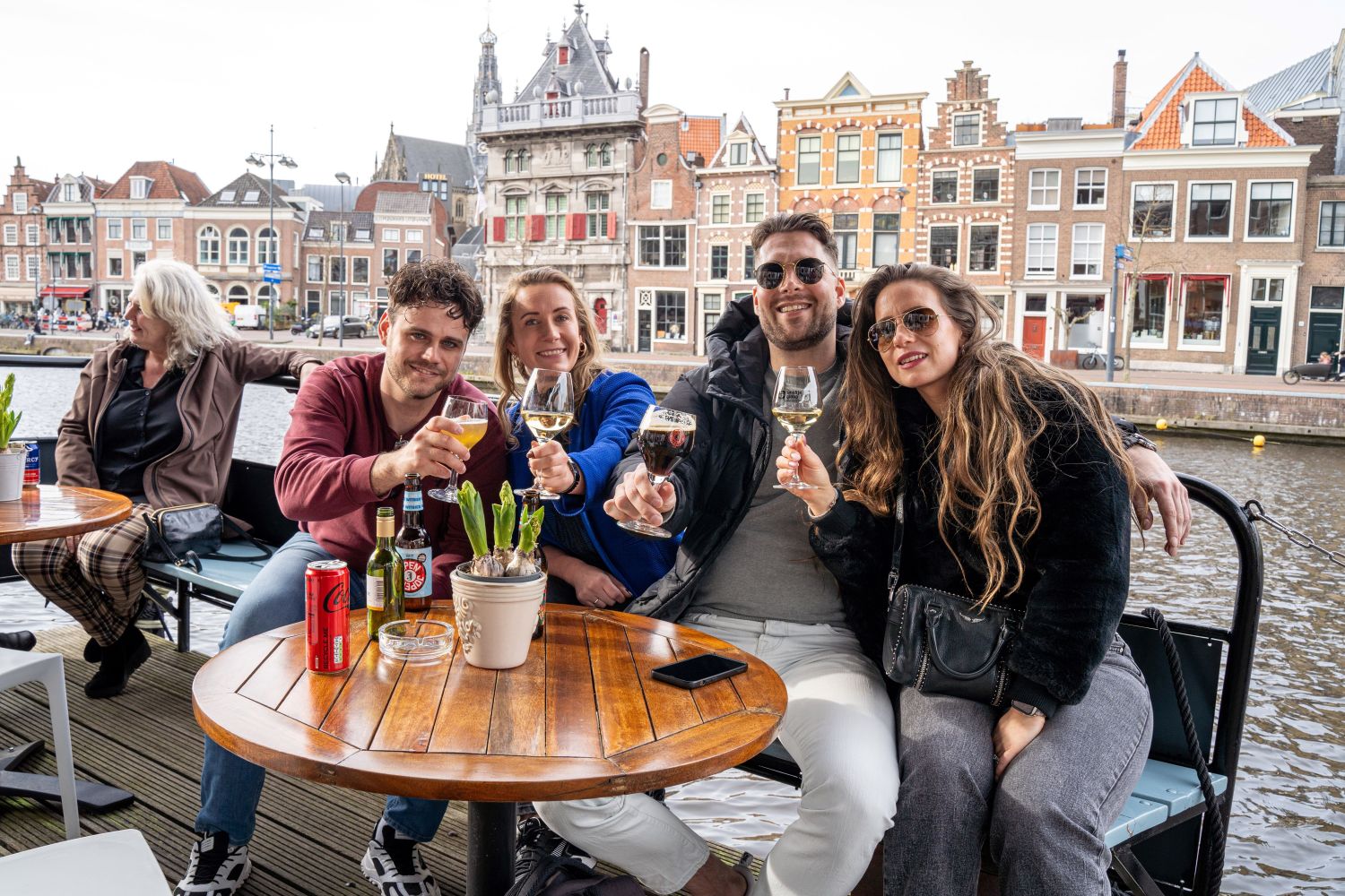 Sunny terrace in Haarlem